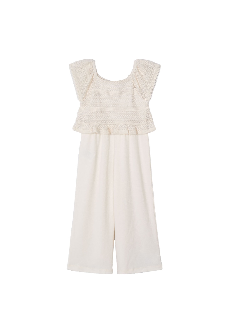 Salopeta pentru copii -  3874 22 - poliester/bumbac - crem