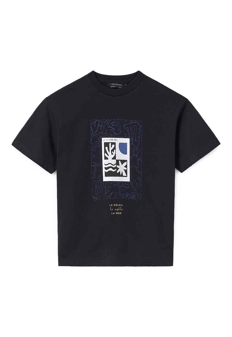 Tricou baieti 6005 - Bumbac - Negru - Negru