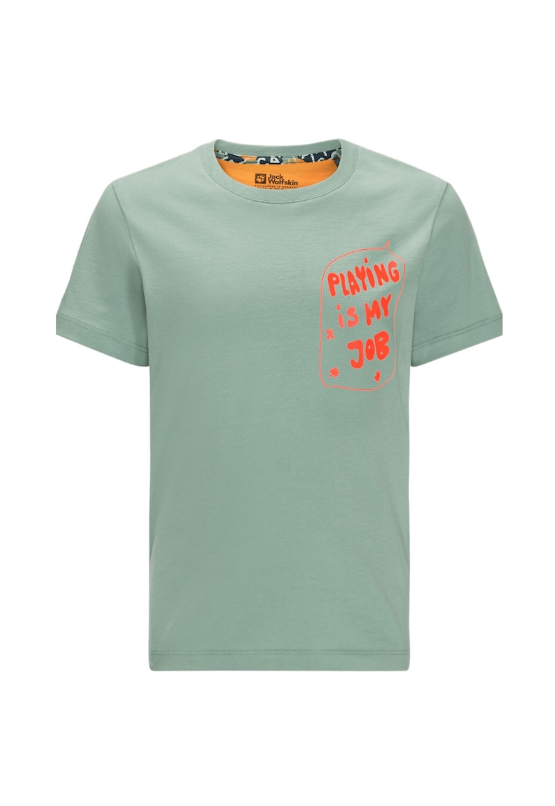 Tricou copii Villi Verde/Portocaliu