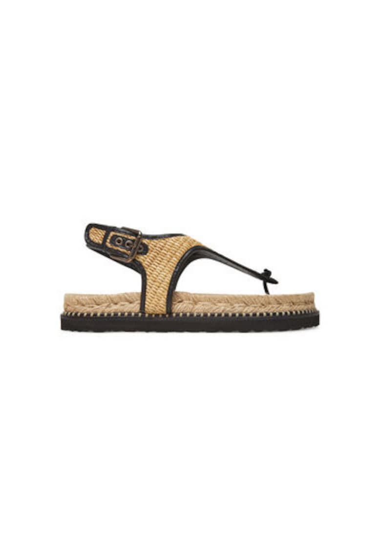 Castaner Espadrile dama 025719-100 - Sintetic - Negru/Bej