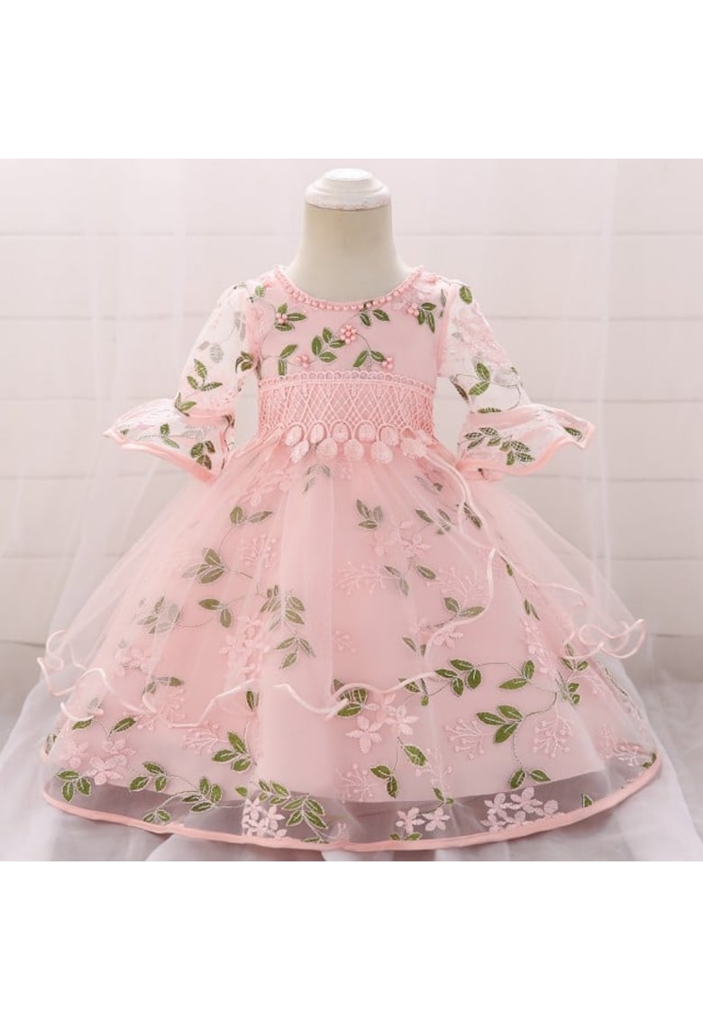 Rochie Ocazie Model AL 11673 Princess Garden - Roz - 6-9 luni -