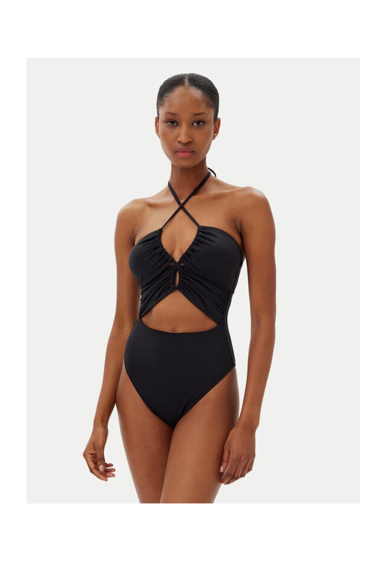Costum de baie dama EBJX100105 - Sintetic - Negru - Negru