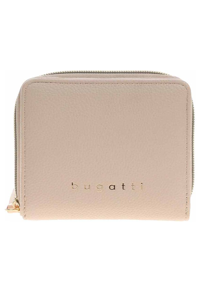 Portofel dama bej - pliabil - material sintetic - 12x10x3cm