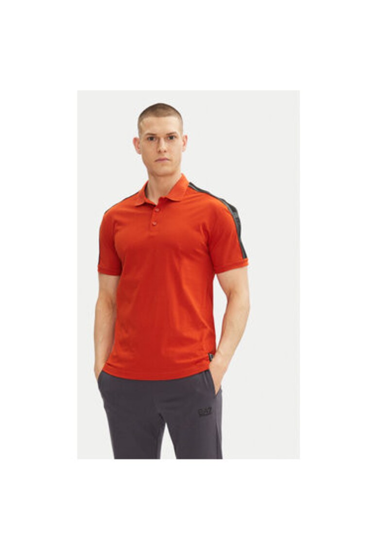 Tricou polo barbati Emporio Armani - 7M000139 AF10375 - Bumbac - Portocaliu - Portocaliu