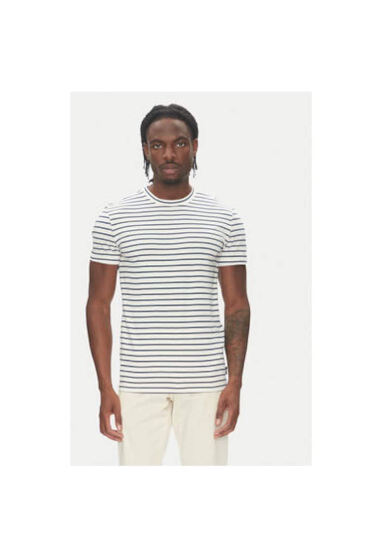 Tricou barbati 1016496 - Bumbac - Bej/Bleumarin - Bej/Bleumarin