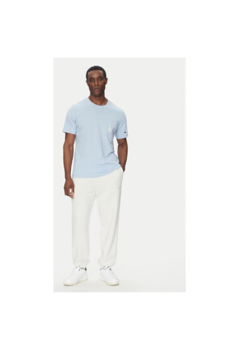Tricou barbati 221038 - Bumbac - Albastru deschis - Albastru deschis