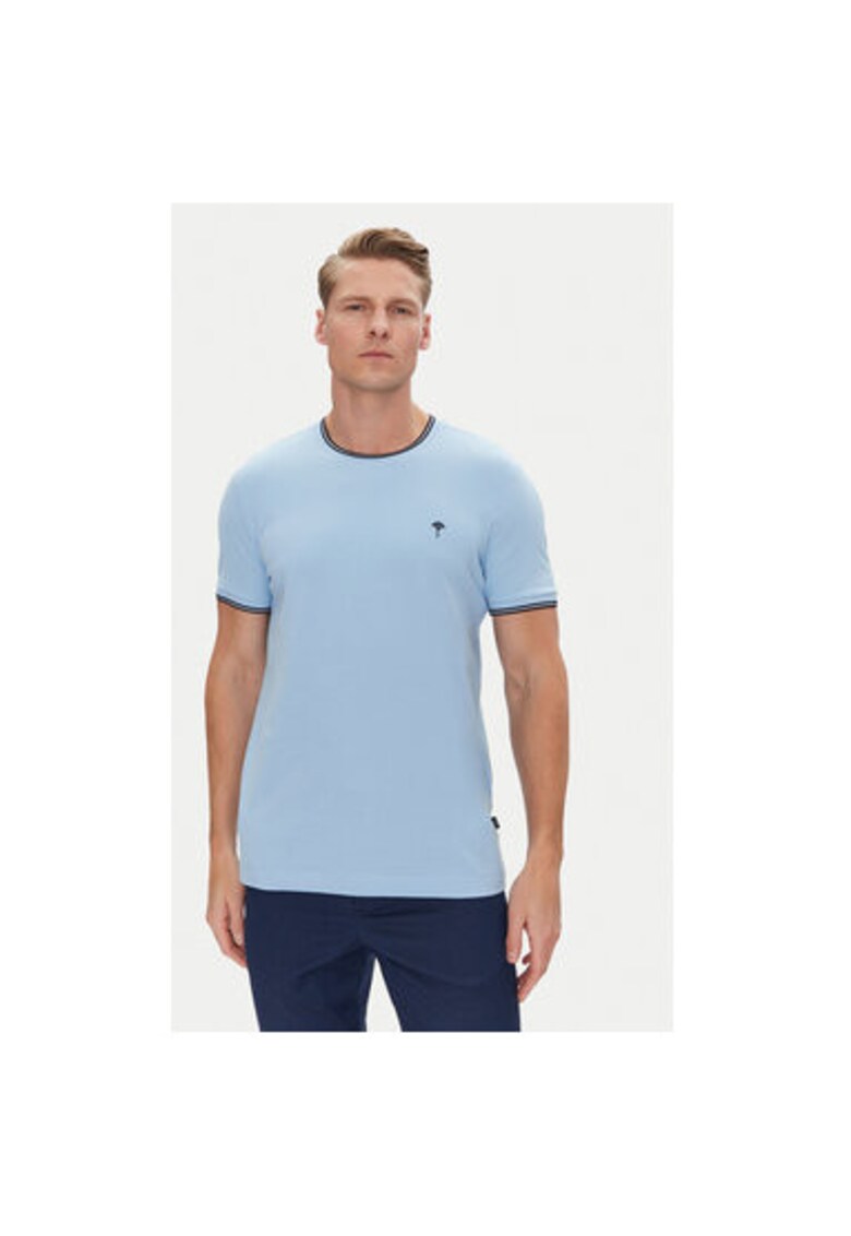Tricou barbati 10017590 30045543 - Bumbac - 78977 - Albastru deschis