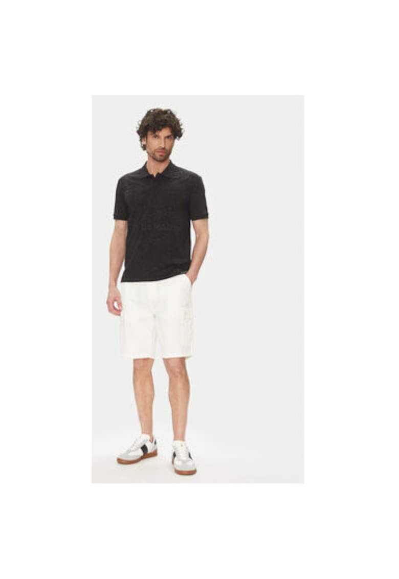 Tricou polo barbati JS402 - Bumbac - Negru - Negru