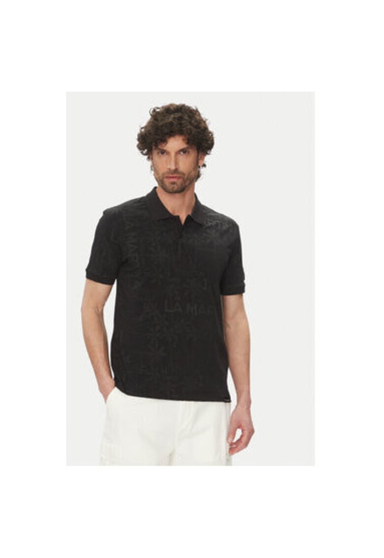 Tricou Polo barbati JS402 - Bumbac/Elastan - 87697 - Negru