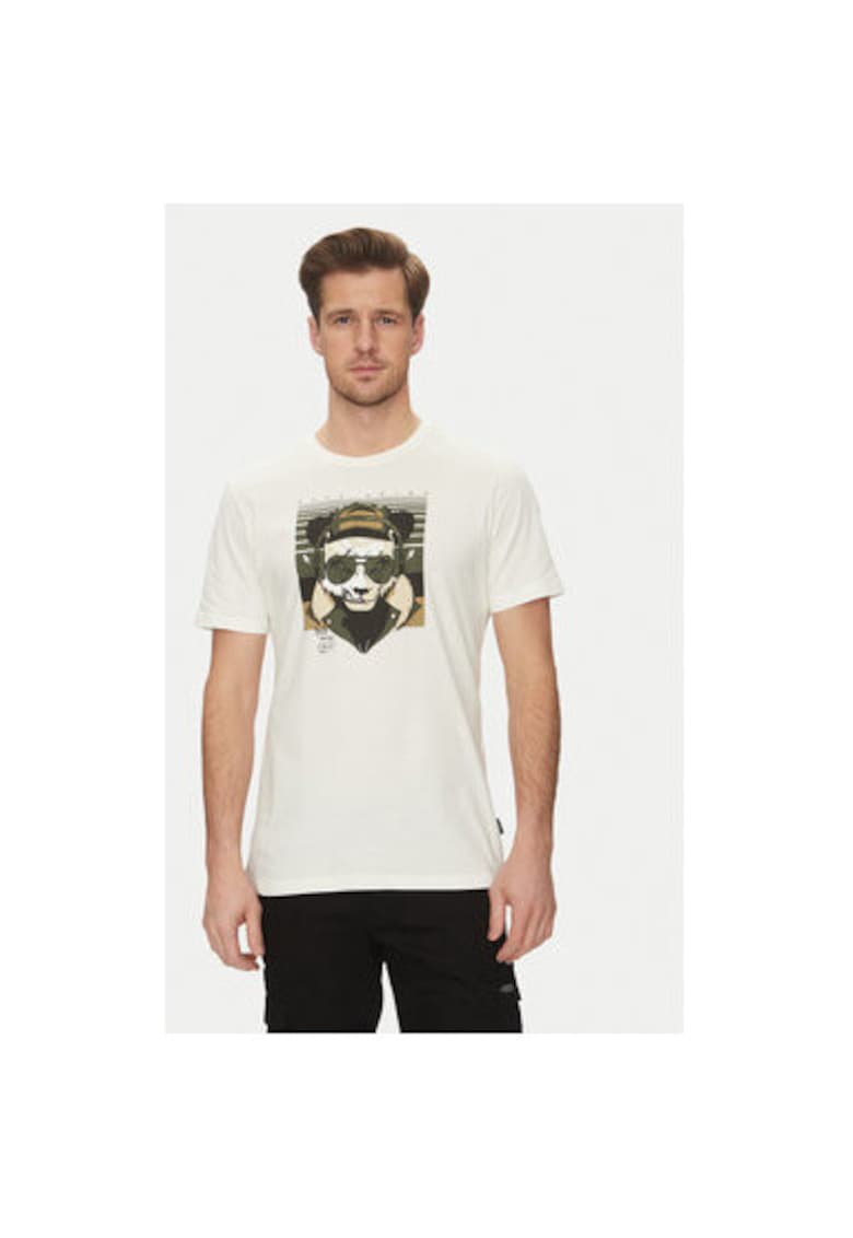 Tricou barbati 20717766 - Bumbac - Alb - Alb