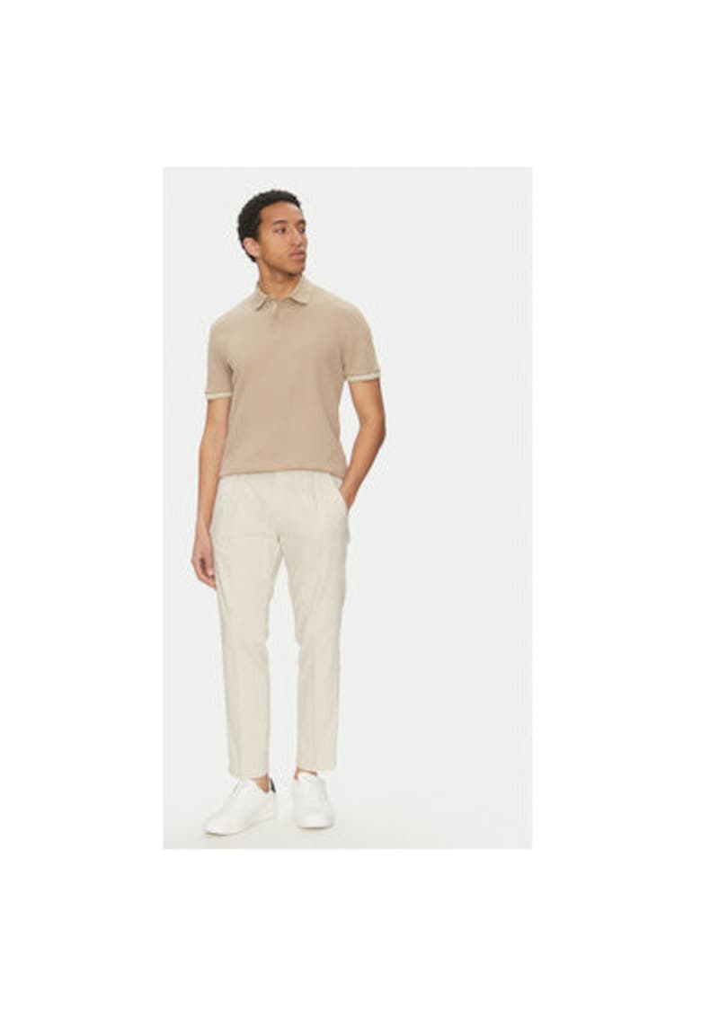 Tricou polo barbati  10019361 30046012 - Bumbac - Bej