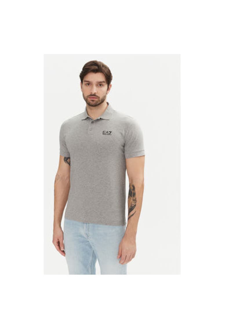 Tricou polo barbati Emporio Armani - 8NPF14 PJVQZ - Bumbac - Gri