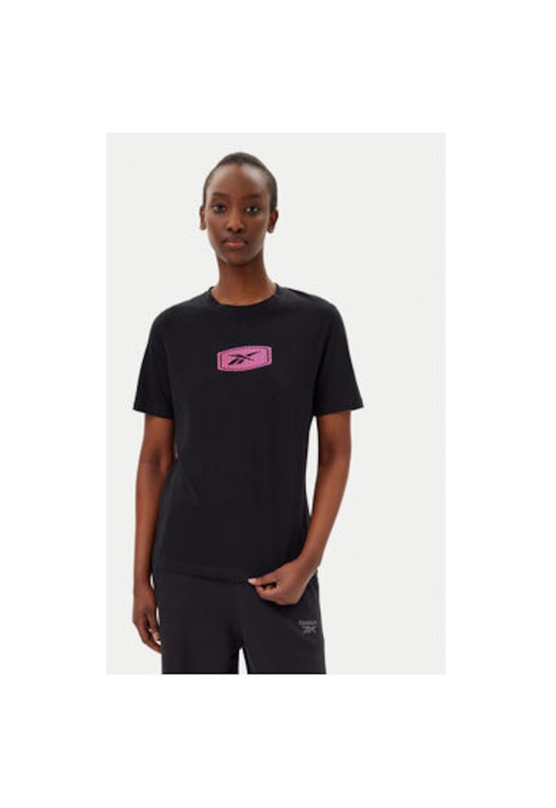 Tricou dama 100218927 - Bumbac - Negru - Negru