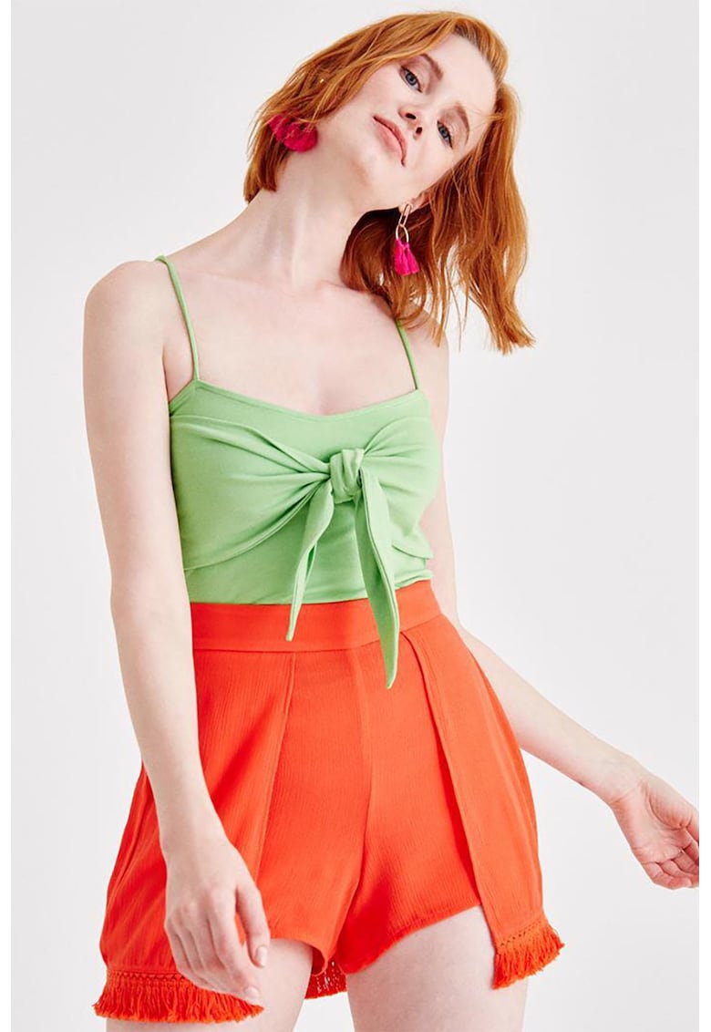 Top slim fit cu funda