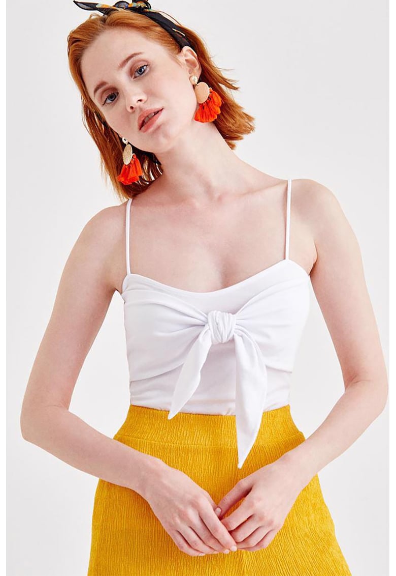 Top slim fit cu funda