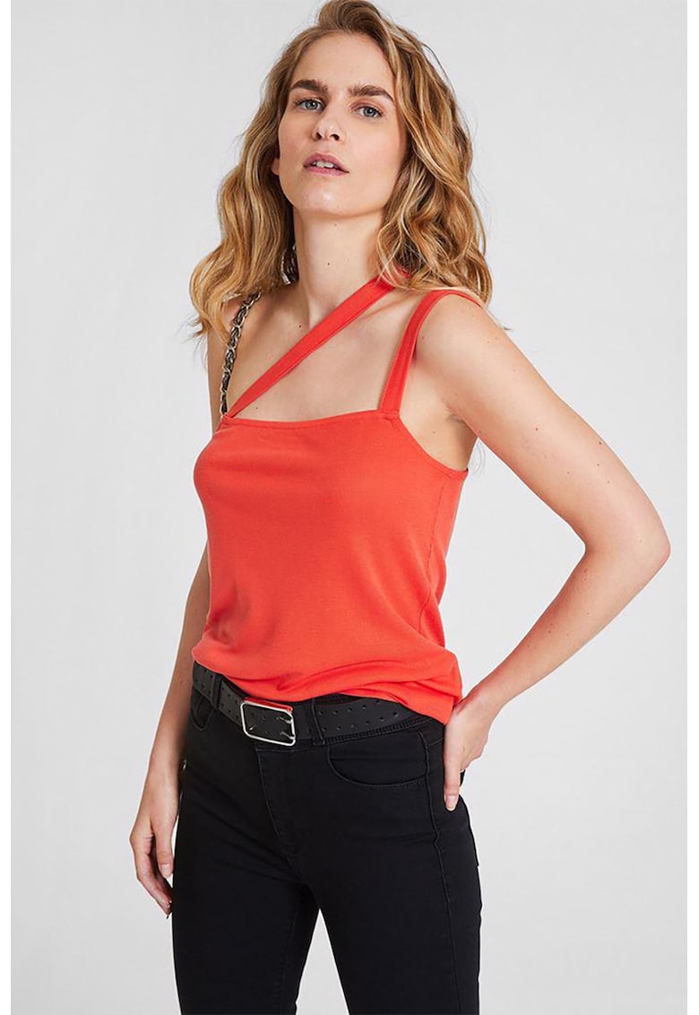 Top uni de lyocell - Coral