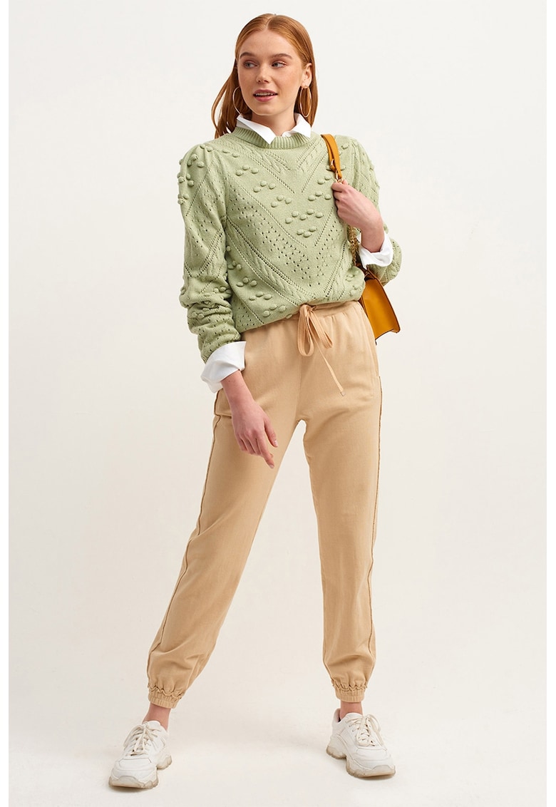 Pantaloni de trening slim fit cu snur