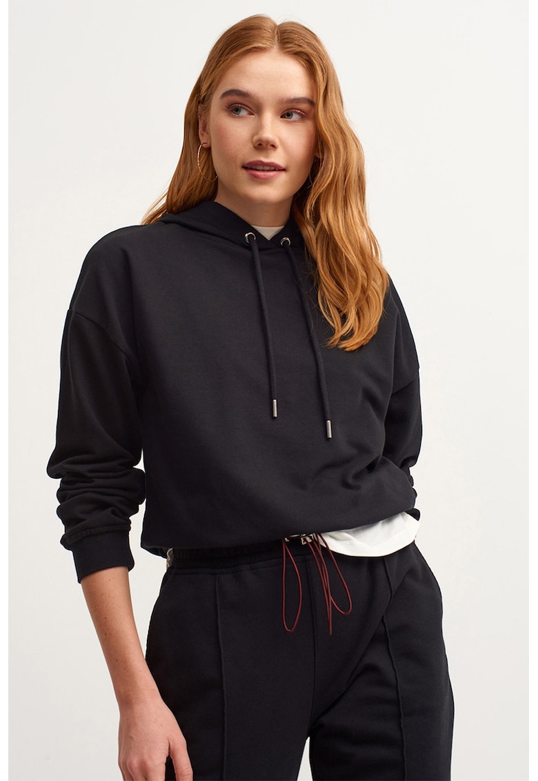 Hanorac uni cu maneci cazute