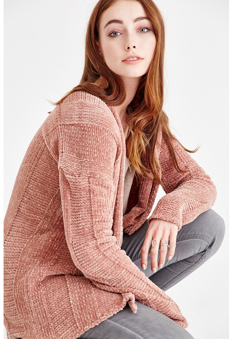 Cardigan tricotat cu maneci lungi