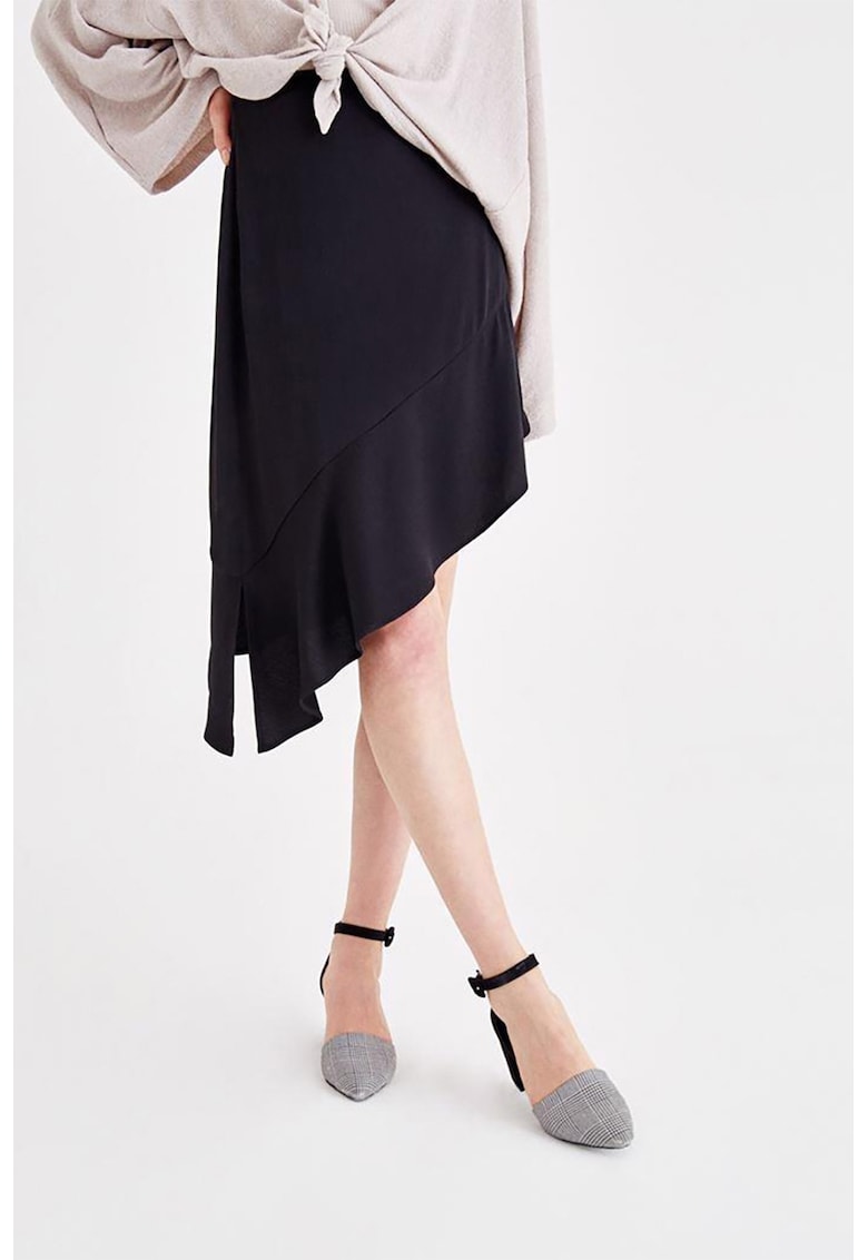 Fusta mini asimetrica - Negru