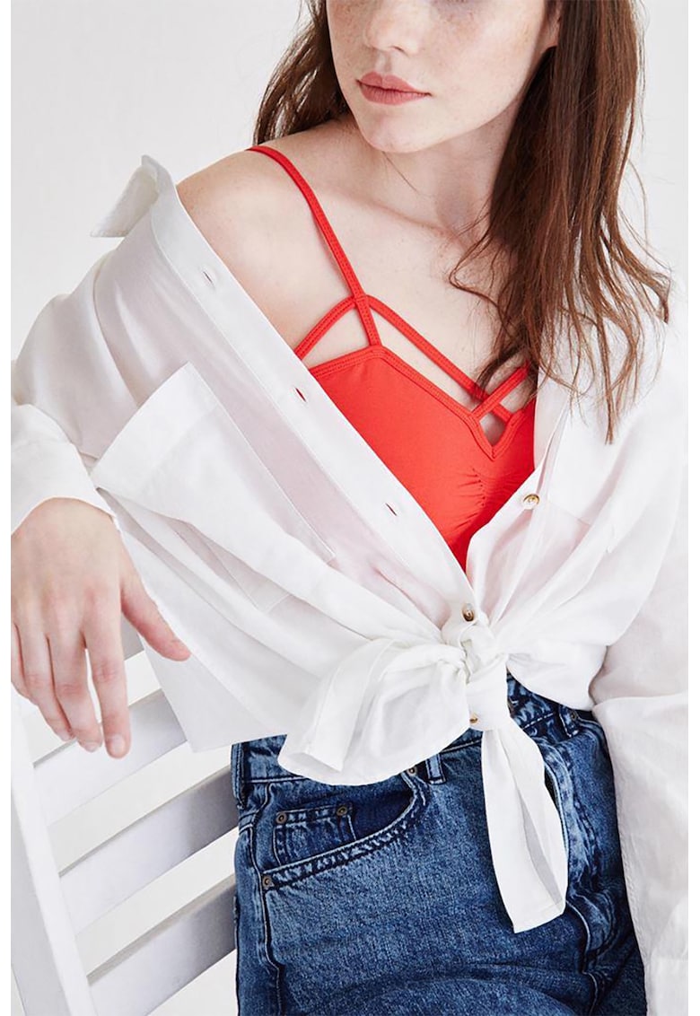 Top crop uni - Coral