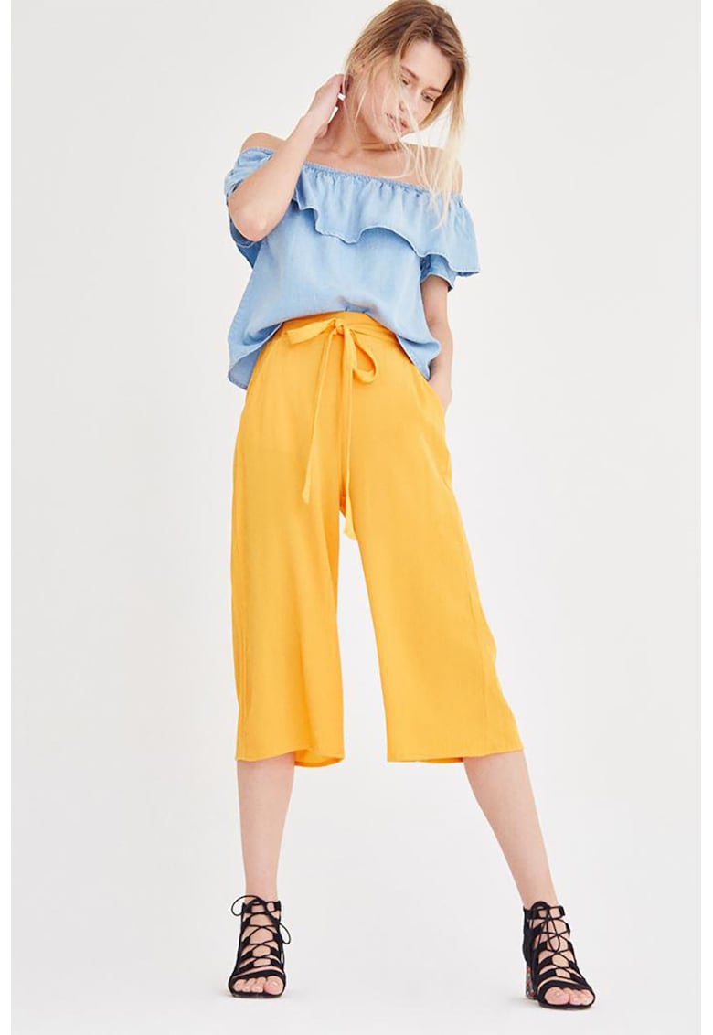 Pantaloni culotte cu snur Pantaloni culotte cu snur