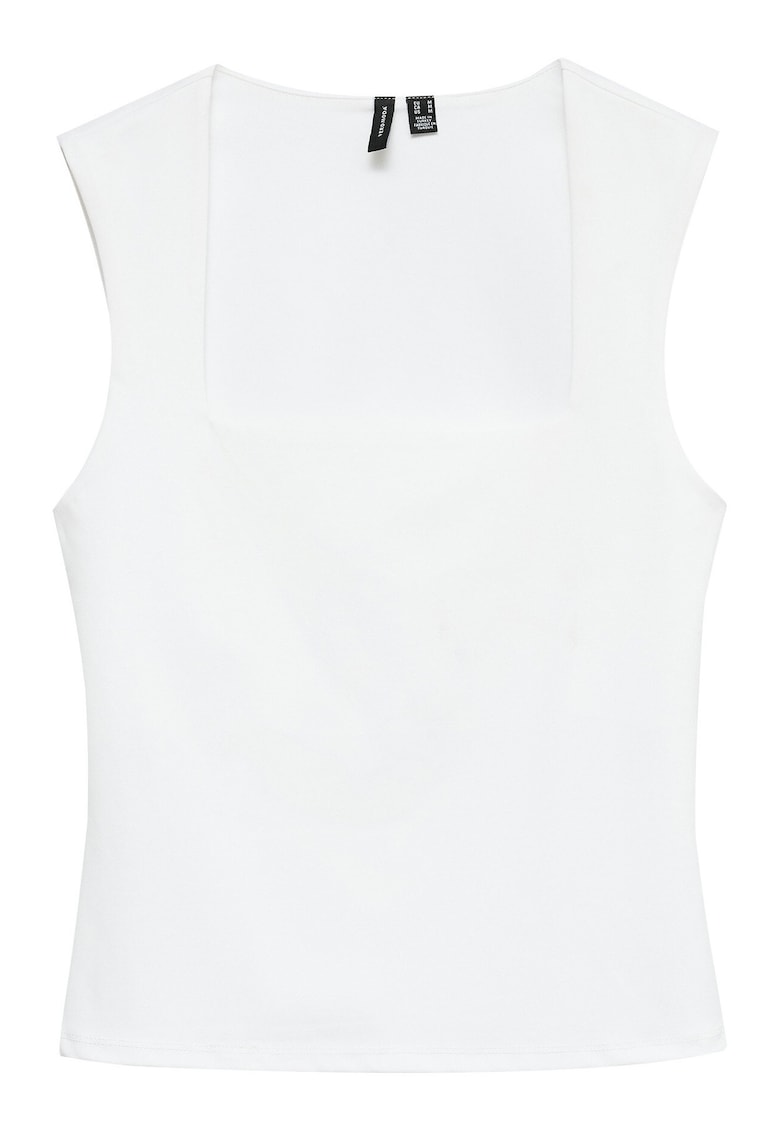 Top dama 10312751 - Sintetic - Alb
