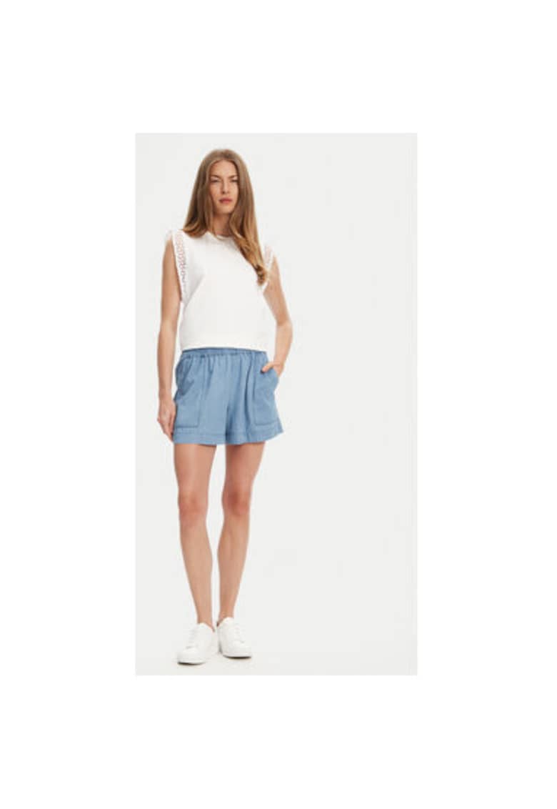 Bermude dama 4DHJD9022 - Sintetic - S INTL - Albastru