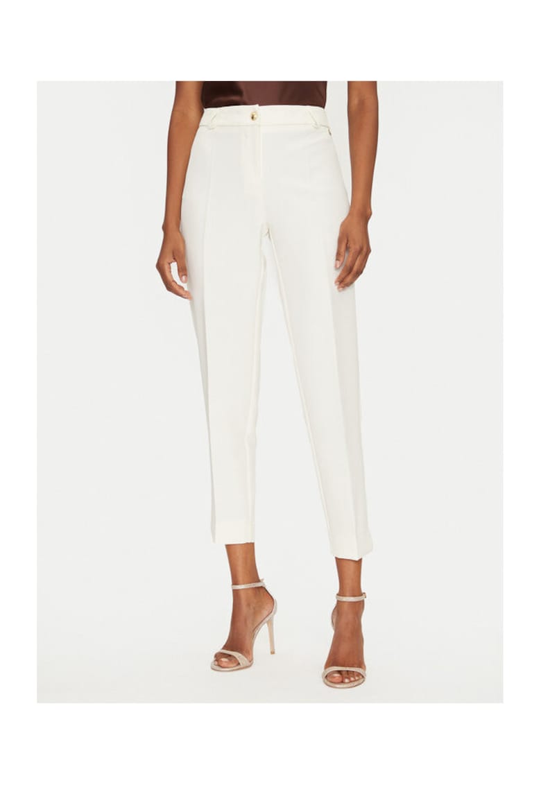 Pantaloni din material textil dama 25EB52Z/M24/43VA - Sintetic - Ecru - Ecru