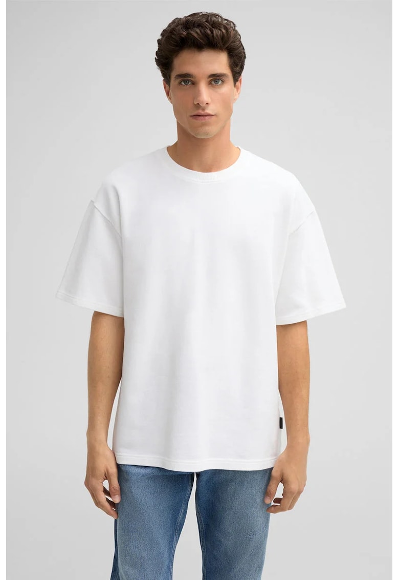 Tricou oversize cu guler rotund 30047780