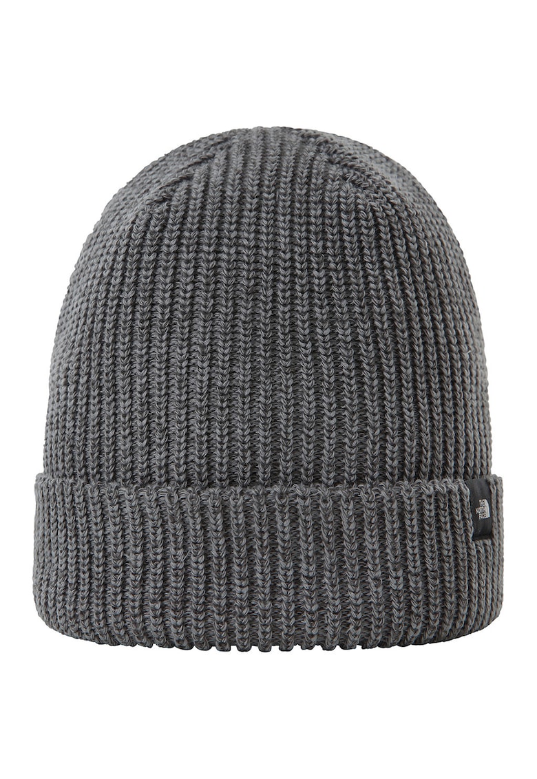 Caciula unisex tricotata cu logo discret