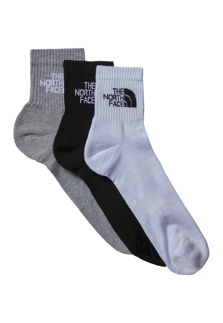 Set de sosete scurte cu imprimeu lofo pentru drumetii Multi Sport - 3 perechi Set de sosete scurte cu imprimeu lofo pentru drumetii Multi Sport - 3 perechi