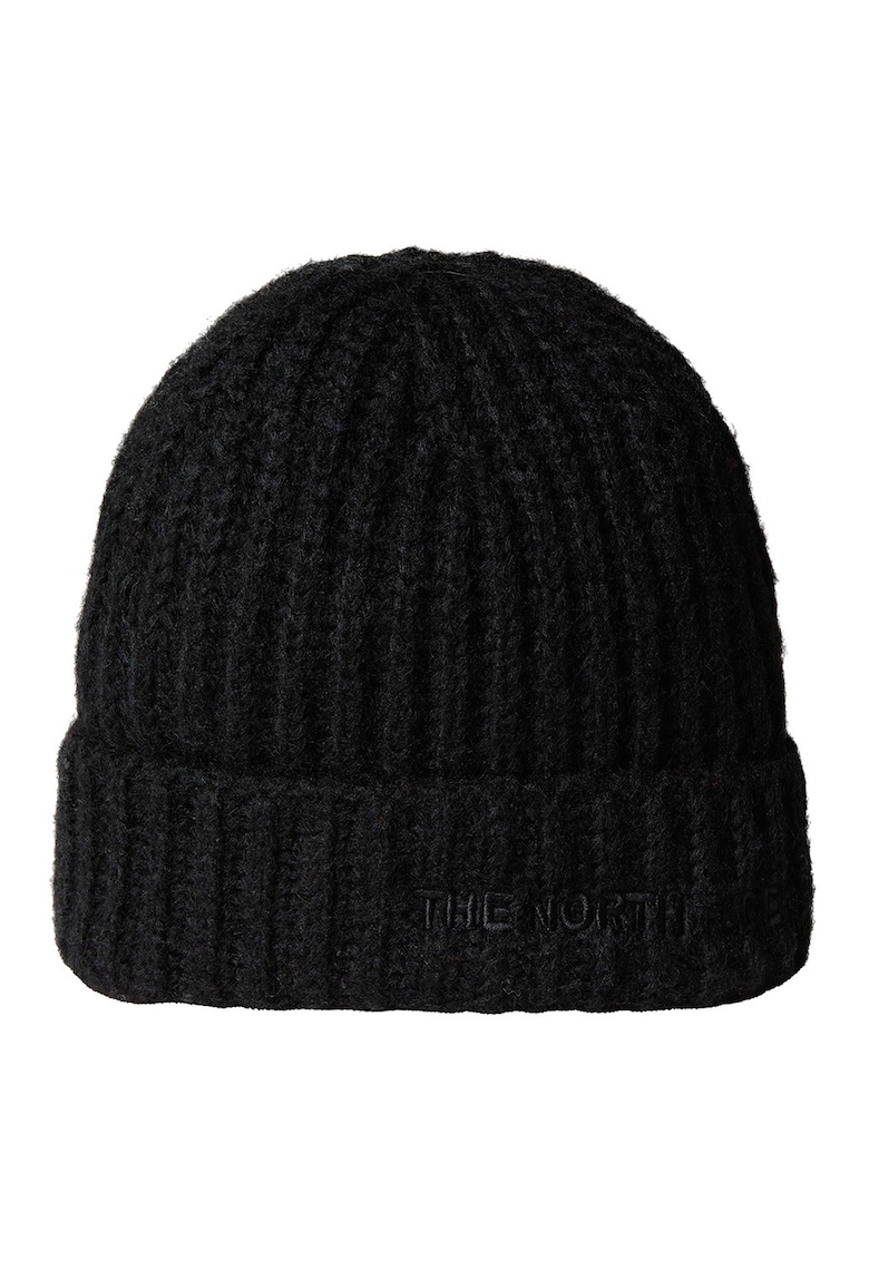 The North Face Caciula striata unisex cu broderie logo - Negru