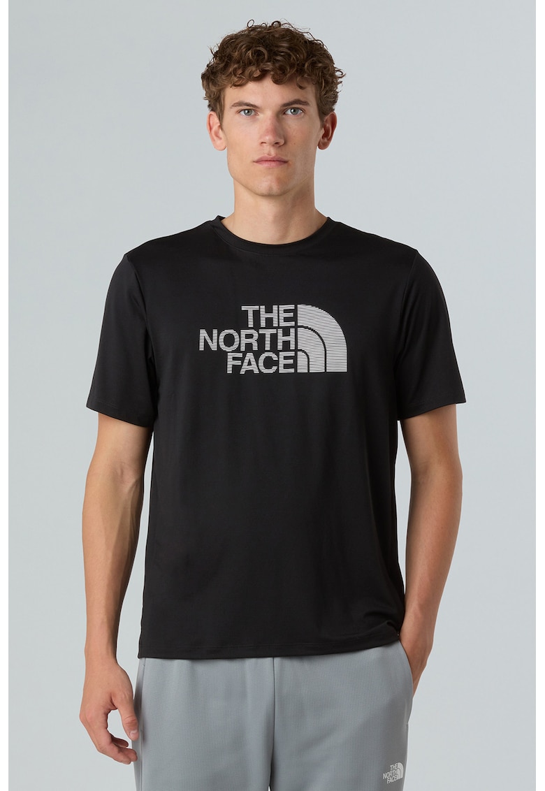 Tricou regular fit cu decolteu la baza gatului pentru fitness