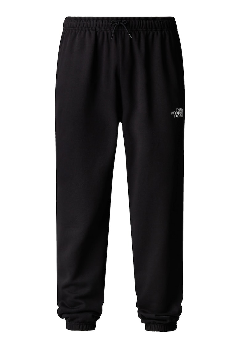The North Face Pantaloni de trening cu logo si snur - Negru/Alb optic