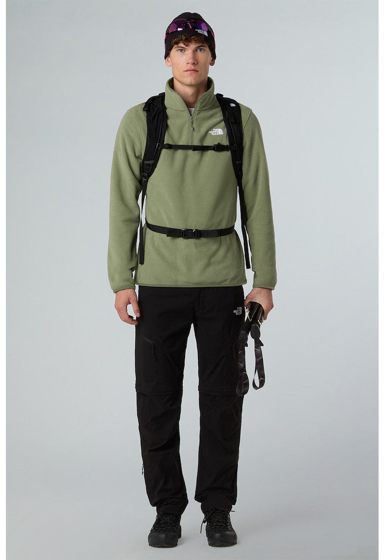 Hanorac din material fleece cu fenta scurta cu fermoar pentru trekking Glacier