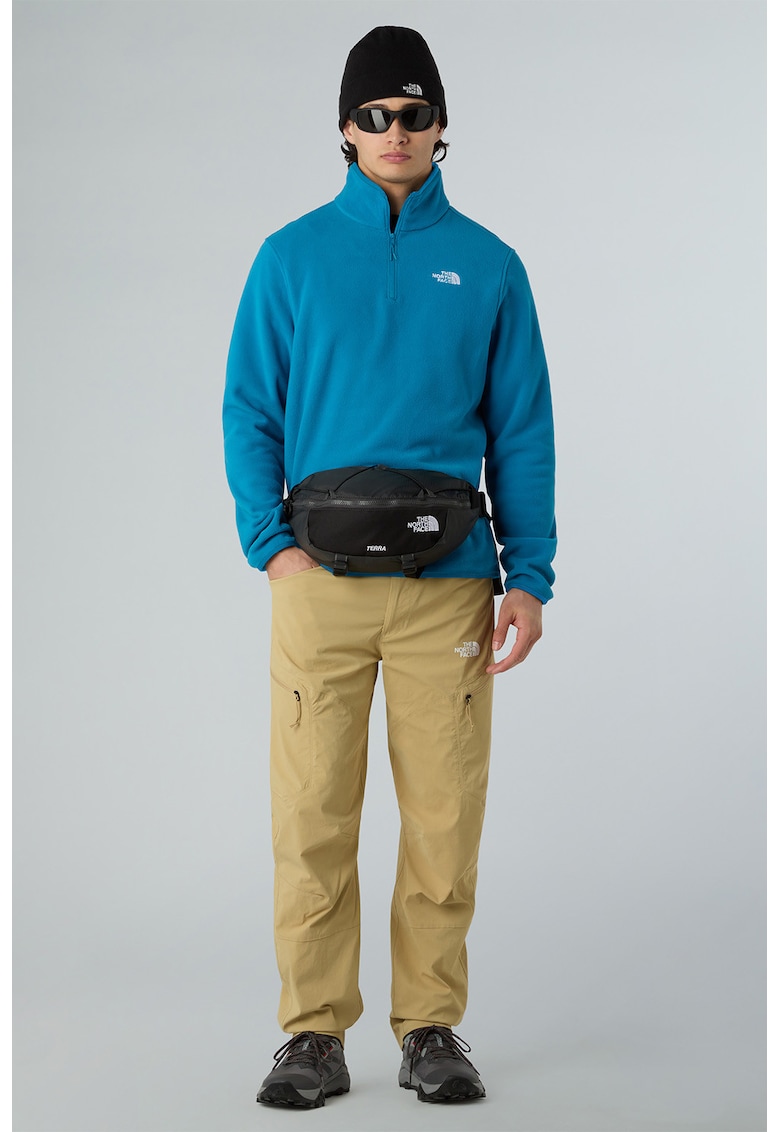Hanorac din material fleece cu fenta scurta cu fermoar pentru trekking Glacier