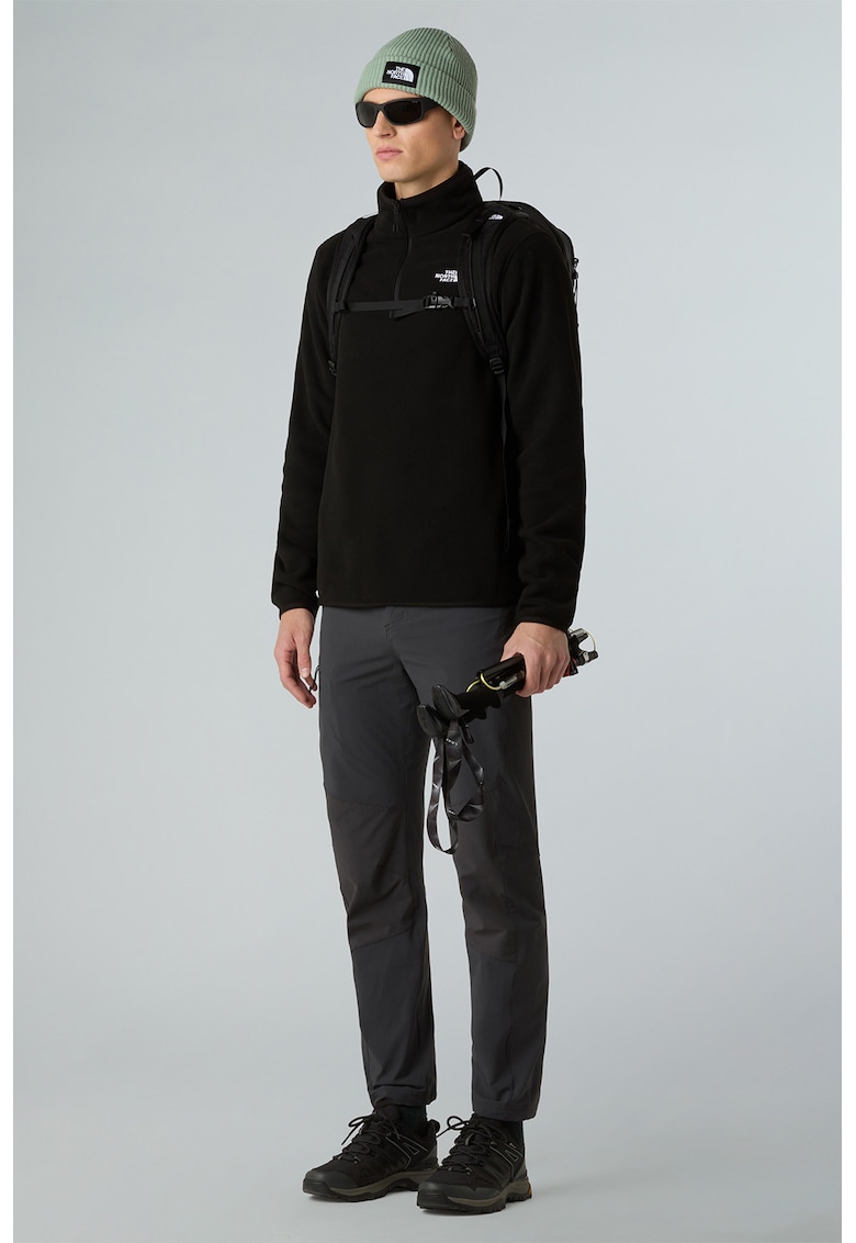 Hanorac din material fleece cu fenta scurta cu fermoar pentru trekking Glacier