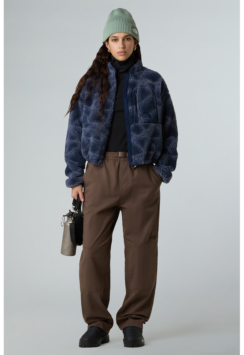 Geaca din material fleece cu imprimeu Extreme Pile