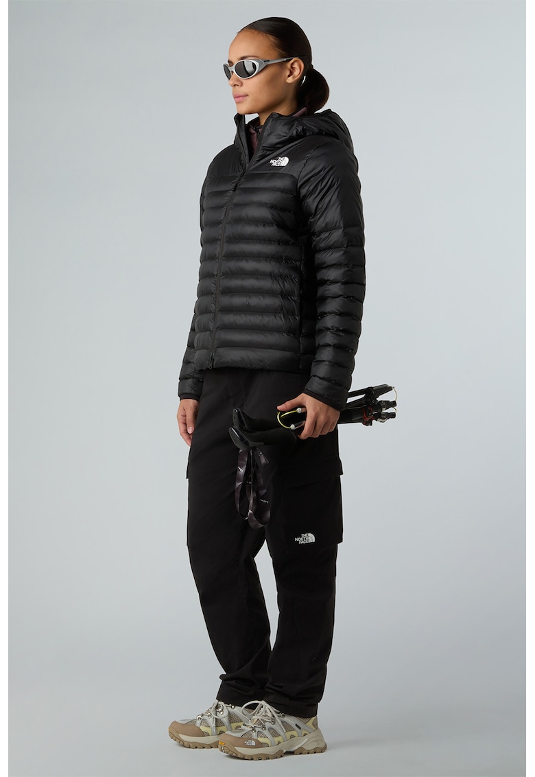 Jacheta cu fermoar si detaliu logo pentru drumetii