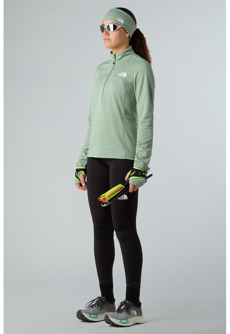 Bluza cu fermoar scurt pentru alergare pe teren accidentat Winter Warm Pro