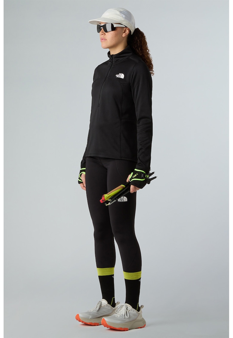 Bluza cu fermoar scurt pentru alergare pe teren accidentat Winter Warm Pro