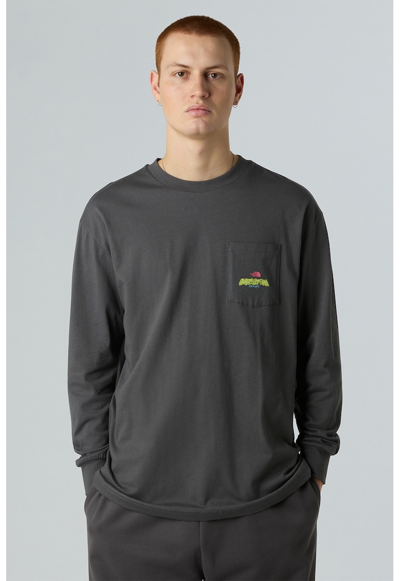 Bluza supradimensionata Expedition Celebration - Gri melange