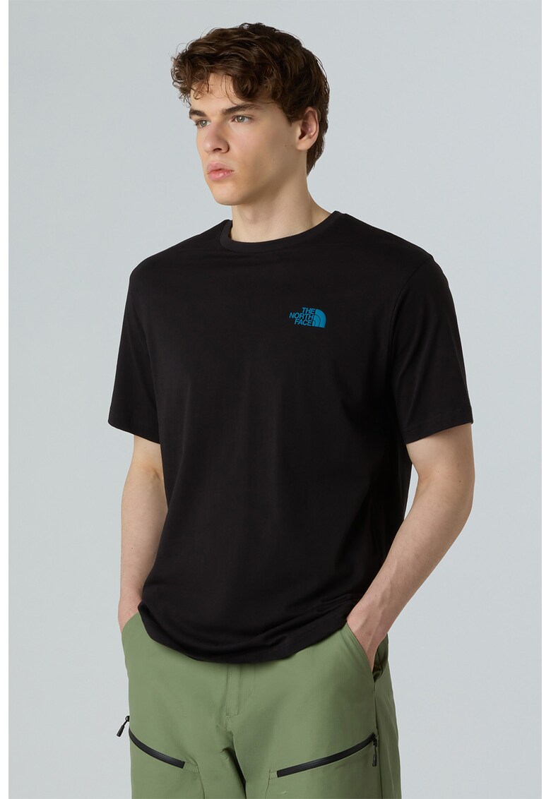 Tricou lejer cu imprimeu foto pe partea din spate Slopes