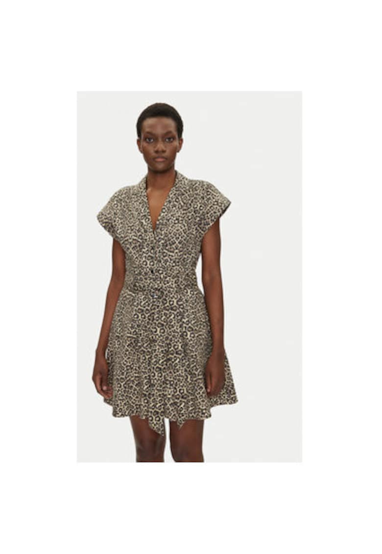 Camasa stil rochie dama 251-REVAM - Bumbac - Maro - Maro