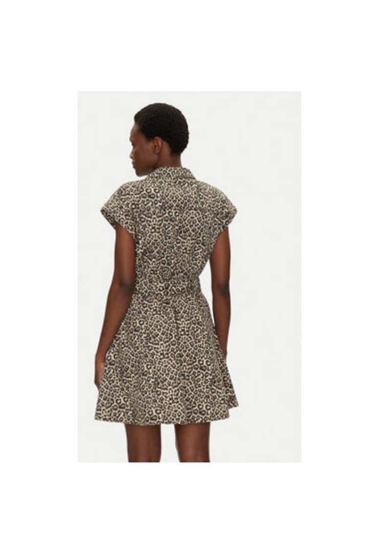 Camasa stil rochie dama 251-REVAM - Bumbac - Maro