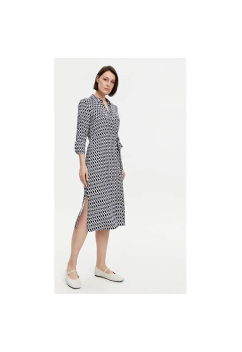 Camasa stil rochie dama 13001803 - Viscoza - Bleumarin - Bleumarin