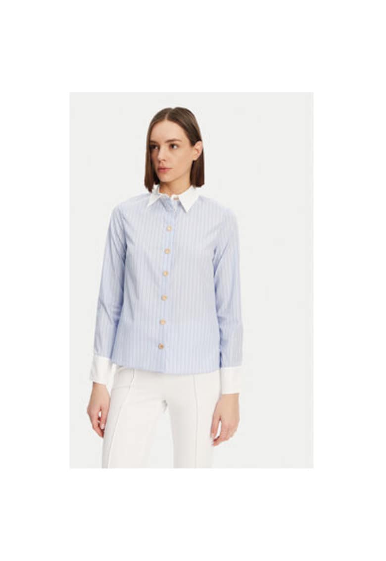 Camasa dama 251-CKARA - Bumbac/Poliester - 36 EU - Albastru deschis