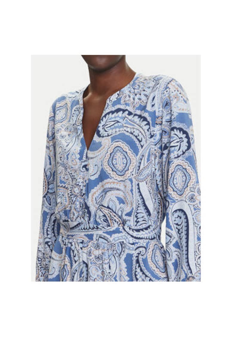 Camasa stil rochie dama 13002020 - Viscoza - Albastru