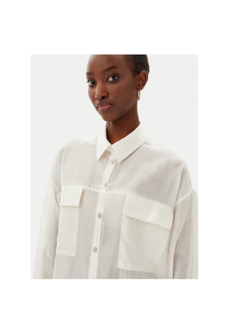 Camasa dama CFC0123656003 - Lyocell/Poliester - Ecru